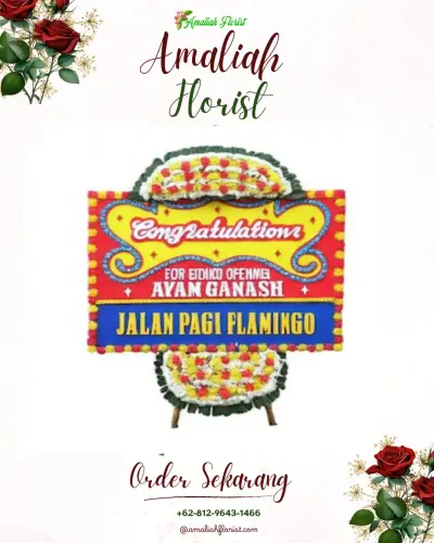 Bunga Papan Congratulation di Pahandut Seberang